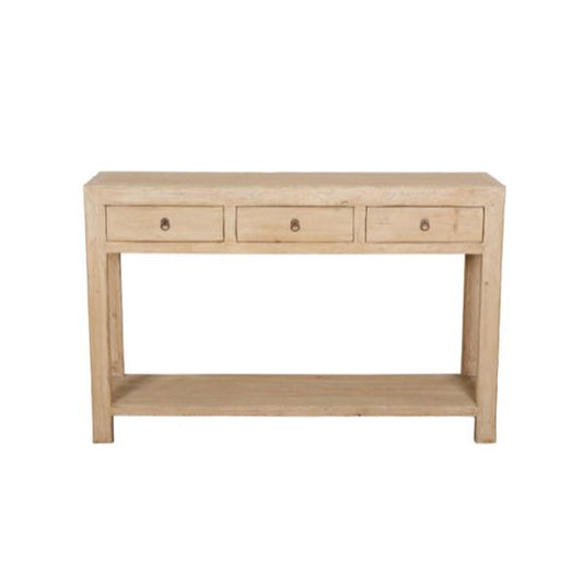 Console Table 3 Tiroirs Vintage Bois Ancien - Snowdrops Copenhagen