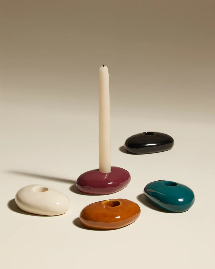 Bougeoir Stone couleur fauve Maison Sarah Lavoine