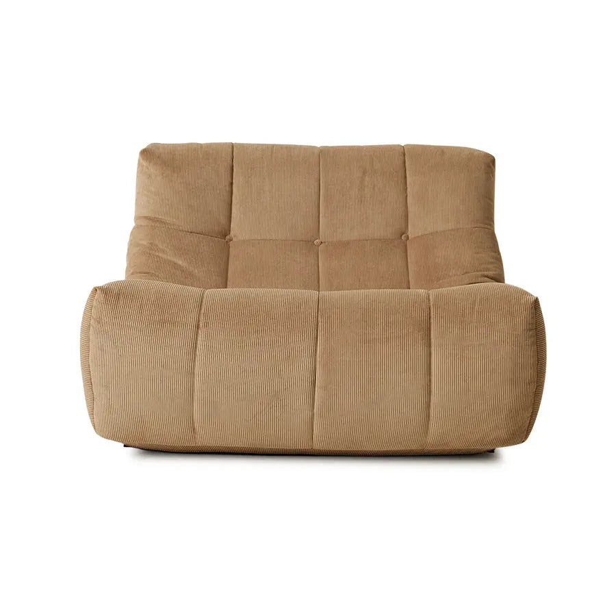 Fauteuil HK Living Lazy Corduroy Rib Brown HK Living