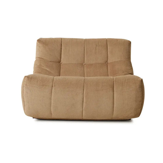 Fauteuil HK Living Lazy Corduroy Rib Brown HK Living