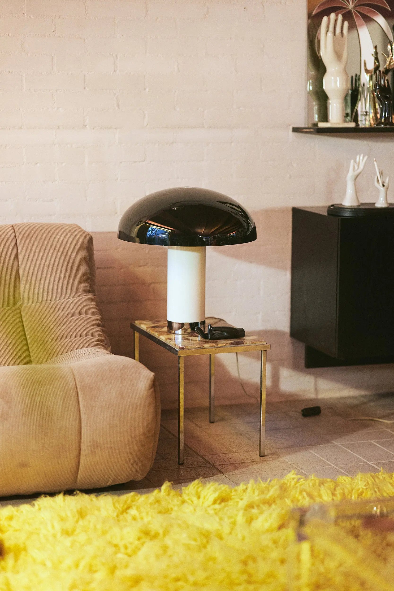 Fauteuil HK Living Lazy Corduroy Rib Brown HK Living