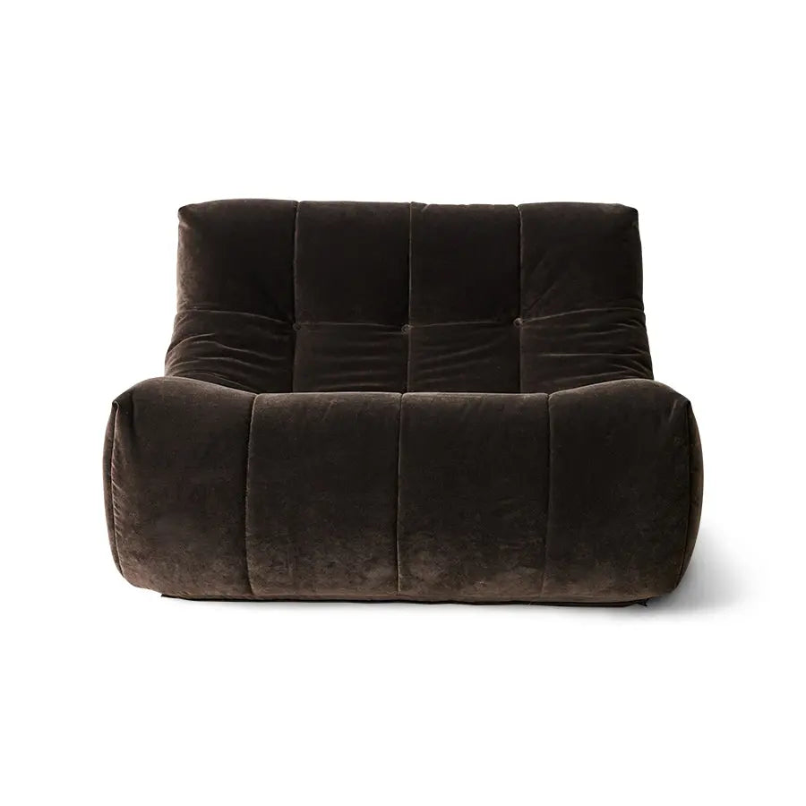 Fauteuil HK Living Lazy royal Velvet expresso HK Living