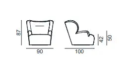 Fauteuil Loll N° 09 G Gervasoni