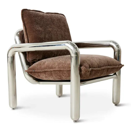 Fauteuil hk living Chrome Lounge HK Living