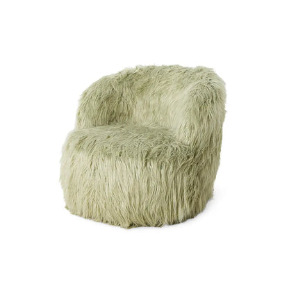 Fluffy chair milky mint