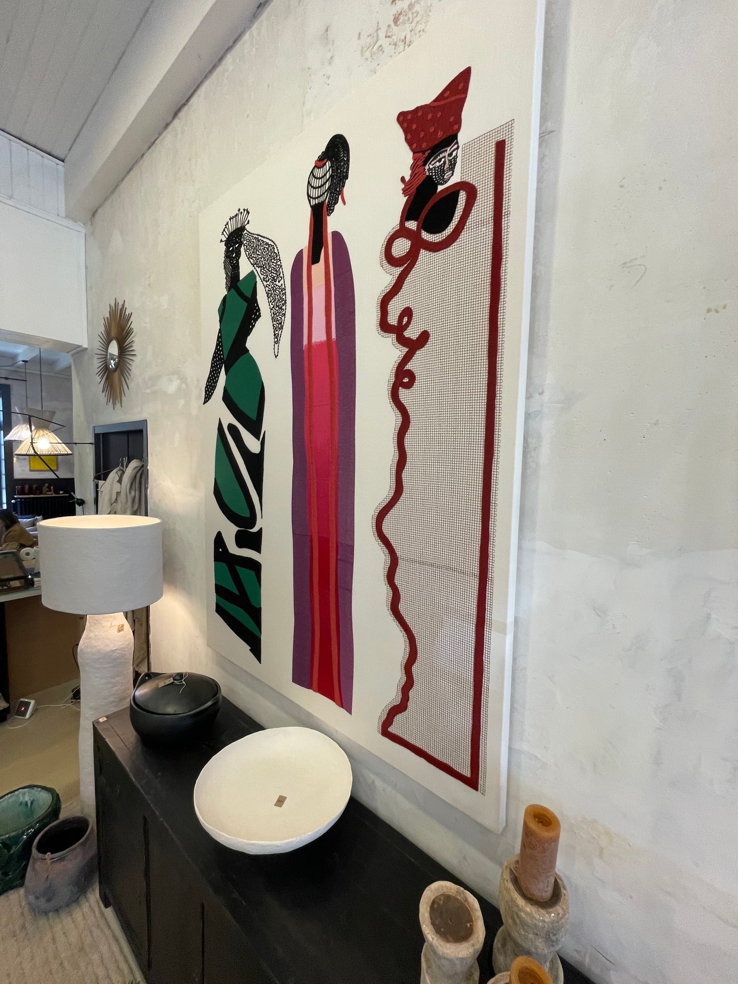 Tissu Tendu sur Châssis "Beau Monde" de Pierre Frey Amsterdam Deco Dev