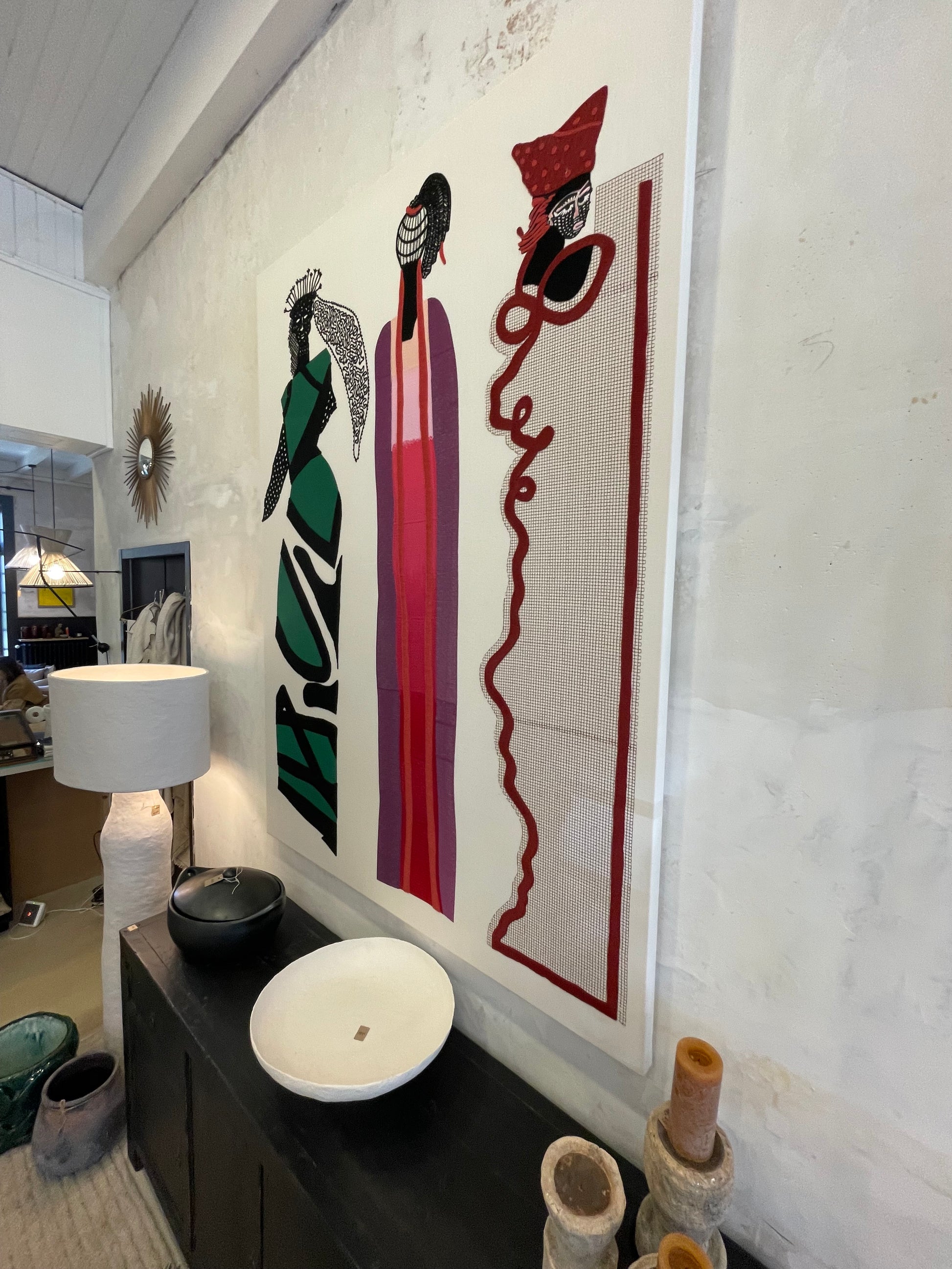Tissu Tendu sur Châssis "Beau Monde" de Pierre Frey Amsterdam Deco Dev