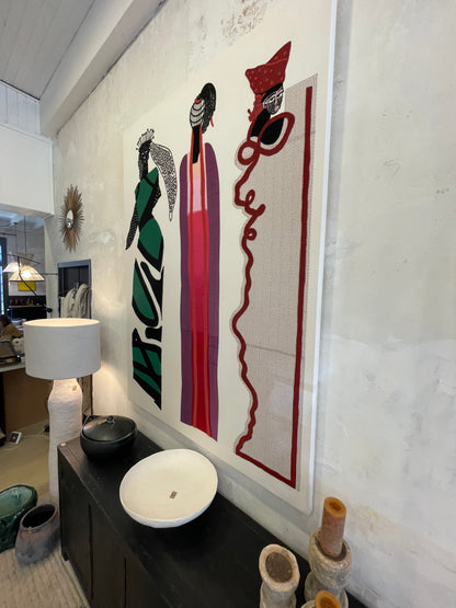 Tissu Tendu sur Châssis "Beau Monde" de Pierre Frey Amsterdam Deco Dev