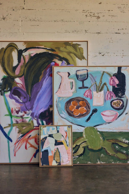 Oeuvre encadrée Abstraction