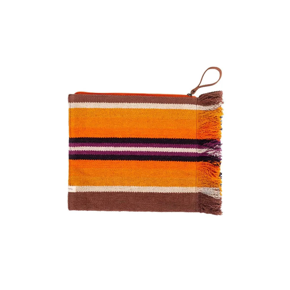 Pochette en Coton a Rayures Colorées Bed & Philosophy Bed & Philosophy