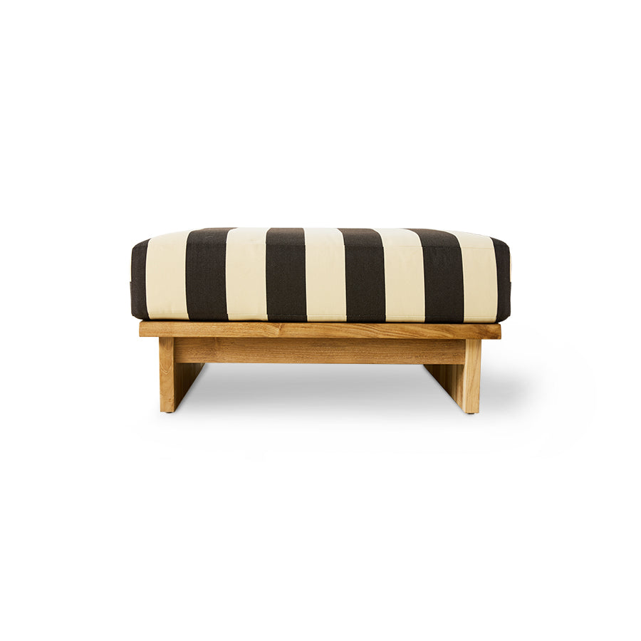 Pouf Outddor en Teck - Amsterdam Déco