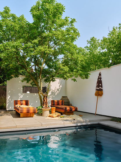 Pouf Outddor en Teck - Amsterdam Déco