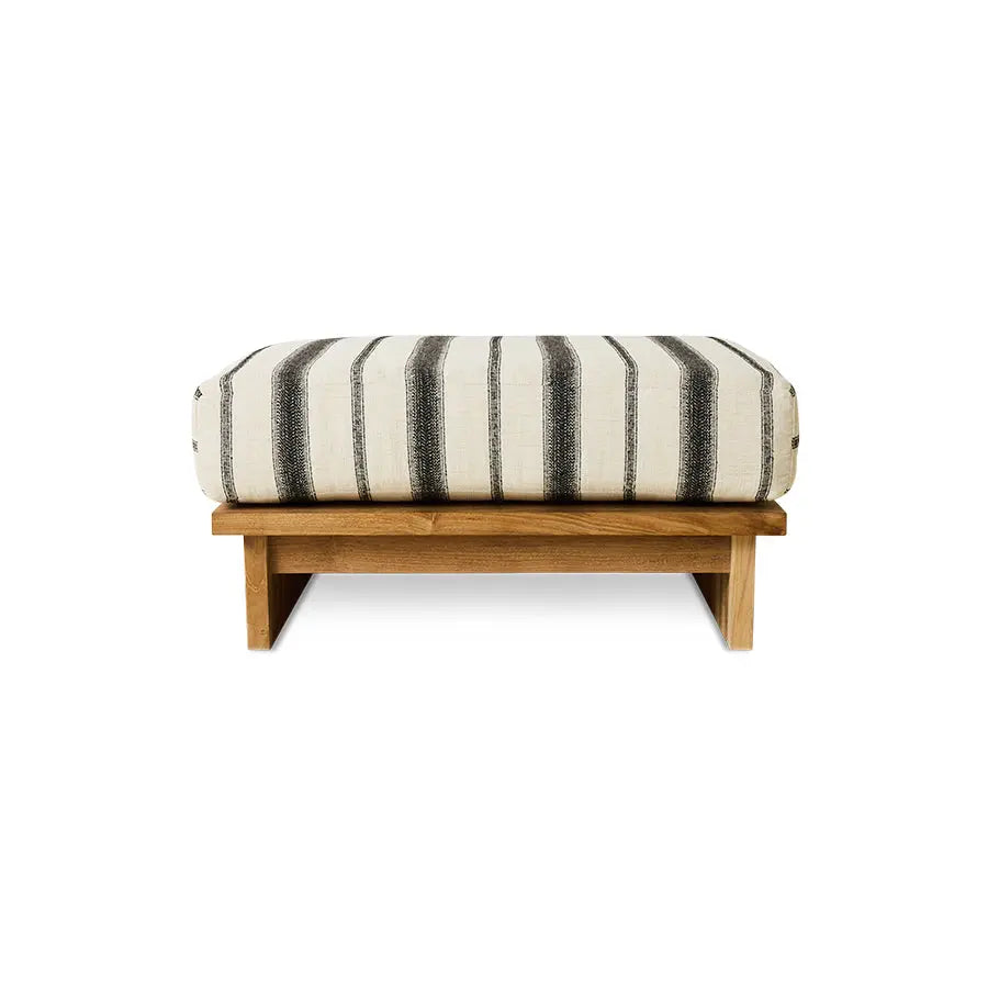 Pouf Outddor en Teck - Amsterdam Déco