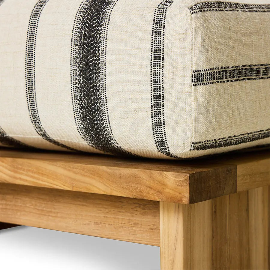 Pouf Outddor en Teck - Amsterdam Déco