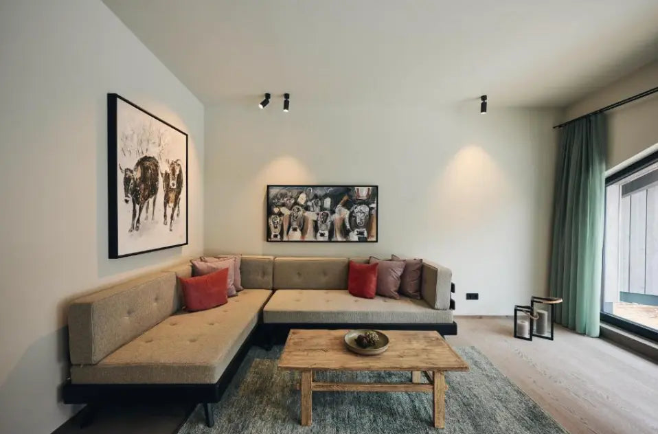 Table basse en orme ancien - Amsterdam Déco