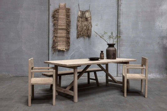 Table de repas Journey en orme ancien - Amsterdam Déco