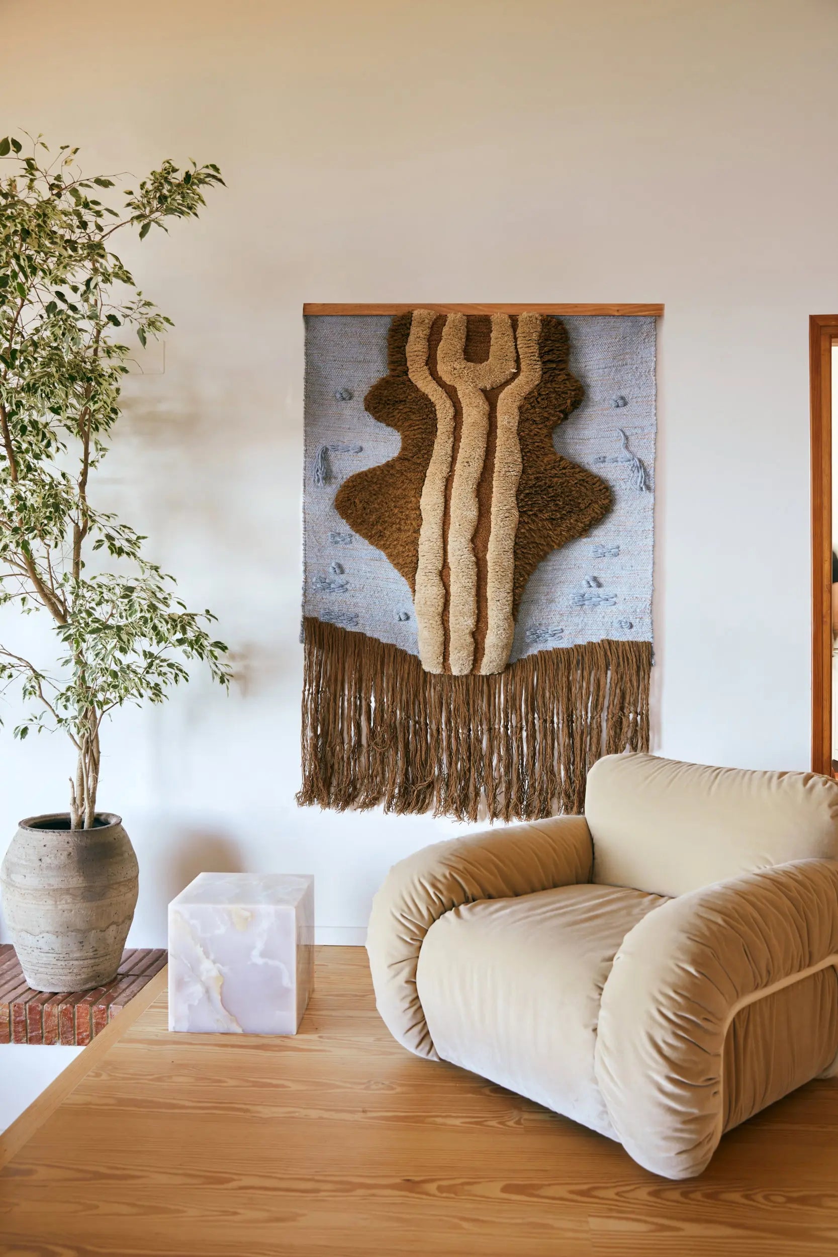 Table basse en Onyx rose - Amsterdam Déco