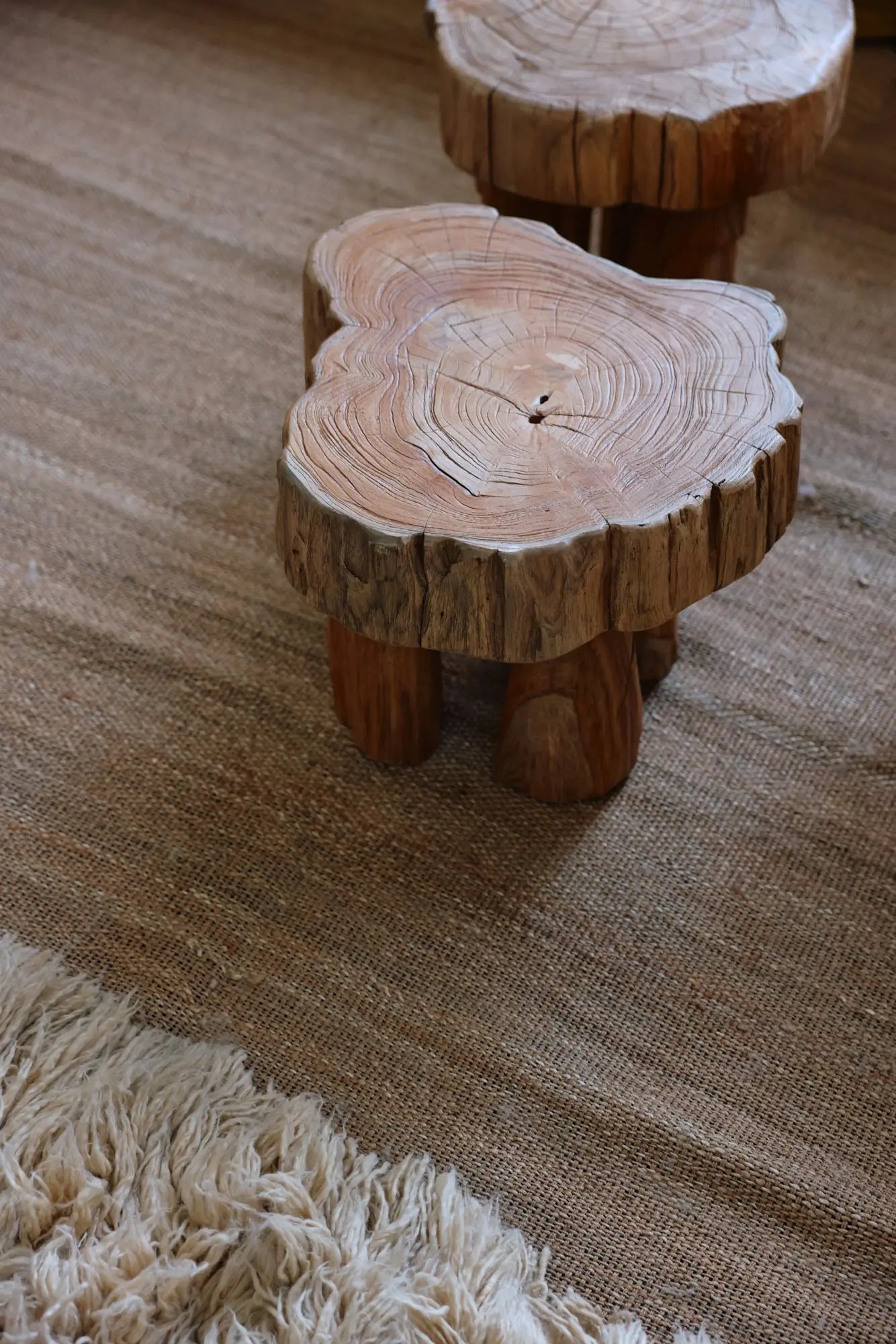 Tabouret en bois Log - Amsterdam Déco