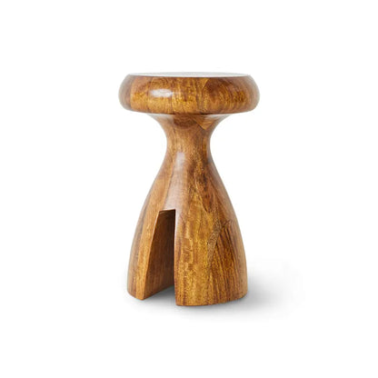 Tabouret en bois chesnut - Amsterdam Déco