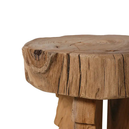 Tabouret en bois sculpté - Amsterdam Déco