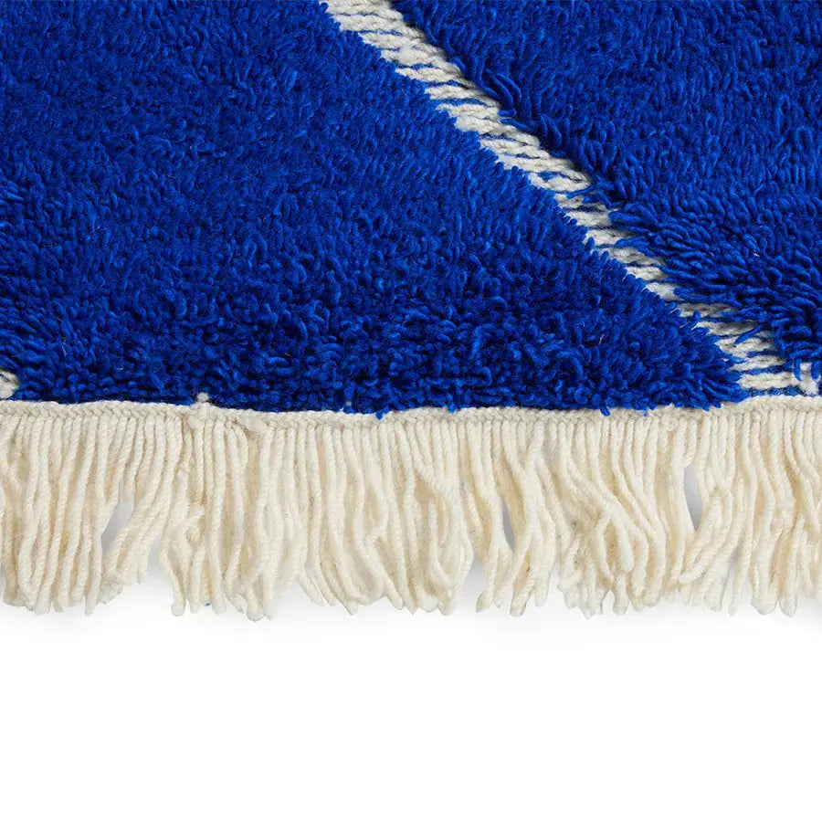 Tapis Cobalt en laine fait main - Amsterdam Déco