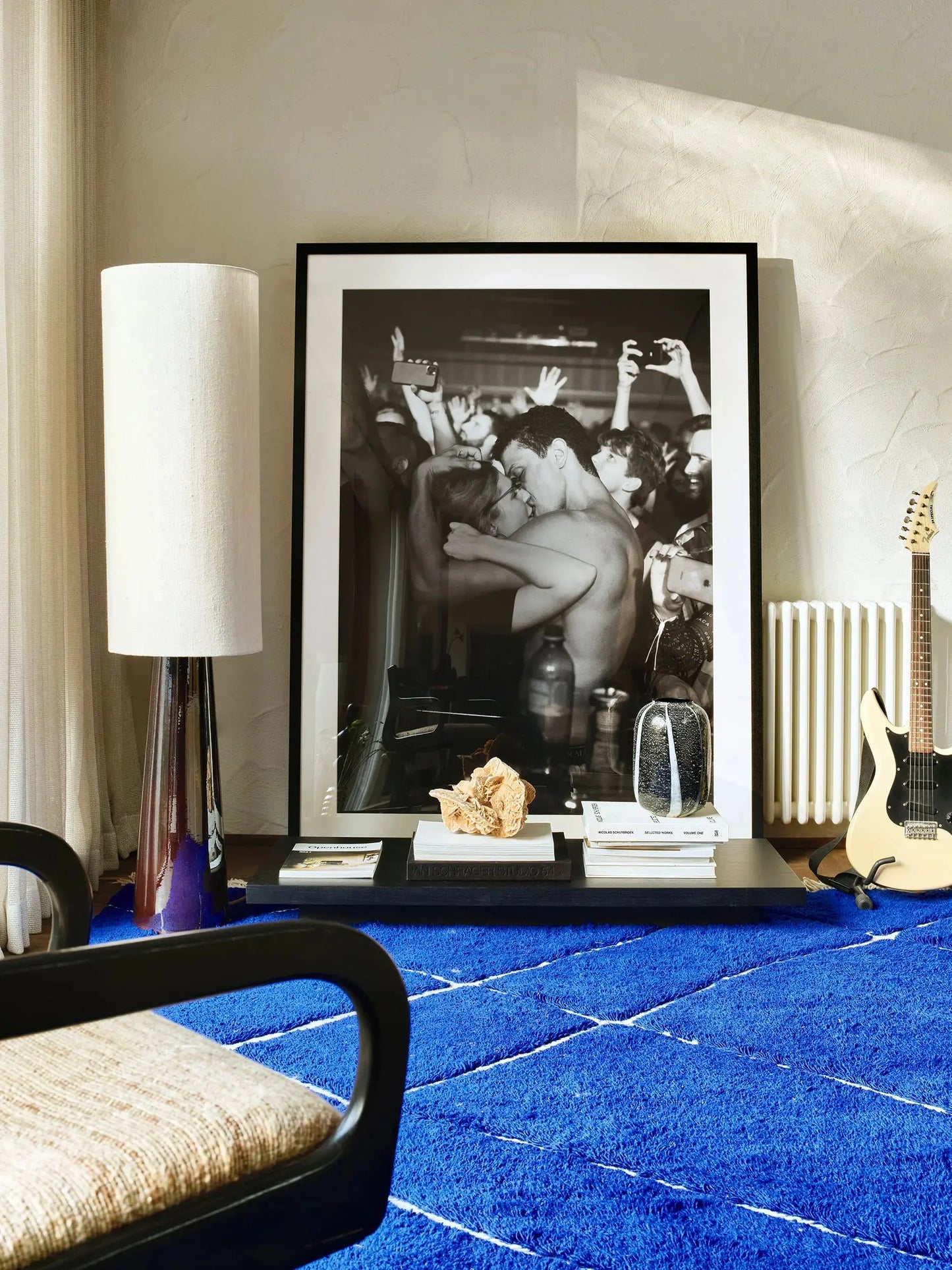 Tapis Cobalt en laine fait main - Amsterdam Déco