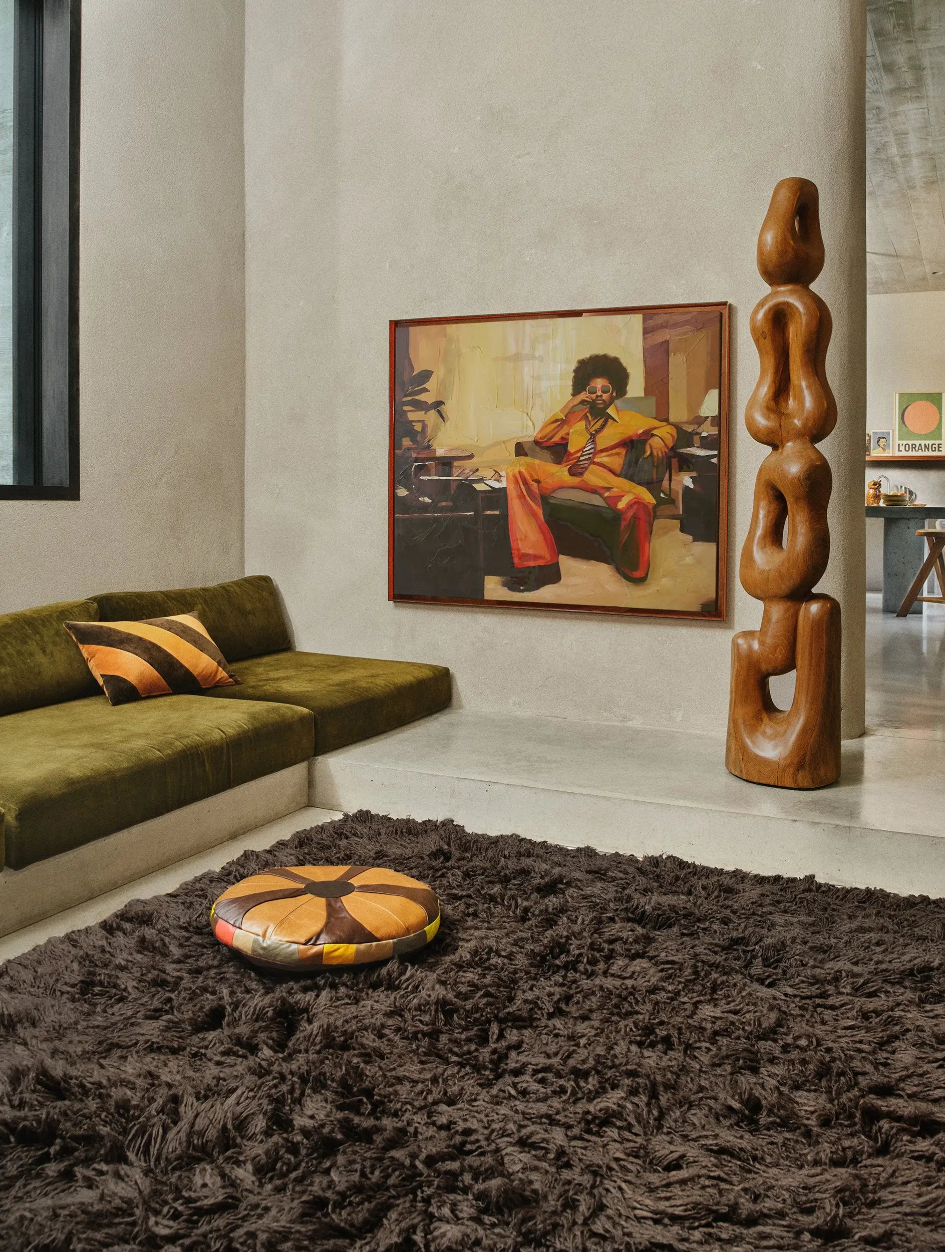 Tapis Fluffy expresso - Amsterdam Déco