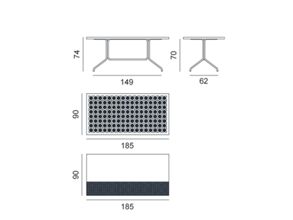 Brise Table N° 33 & 34 & 38 Gervasoni Gervasoni