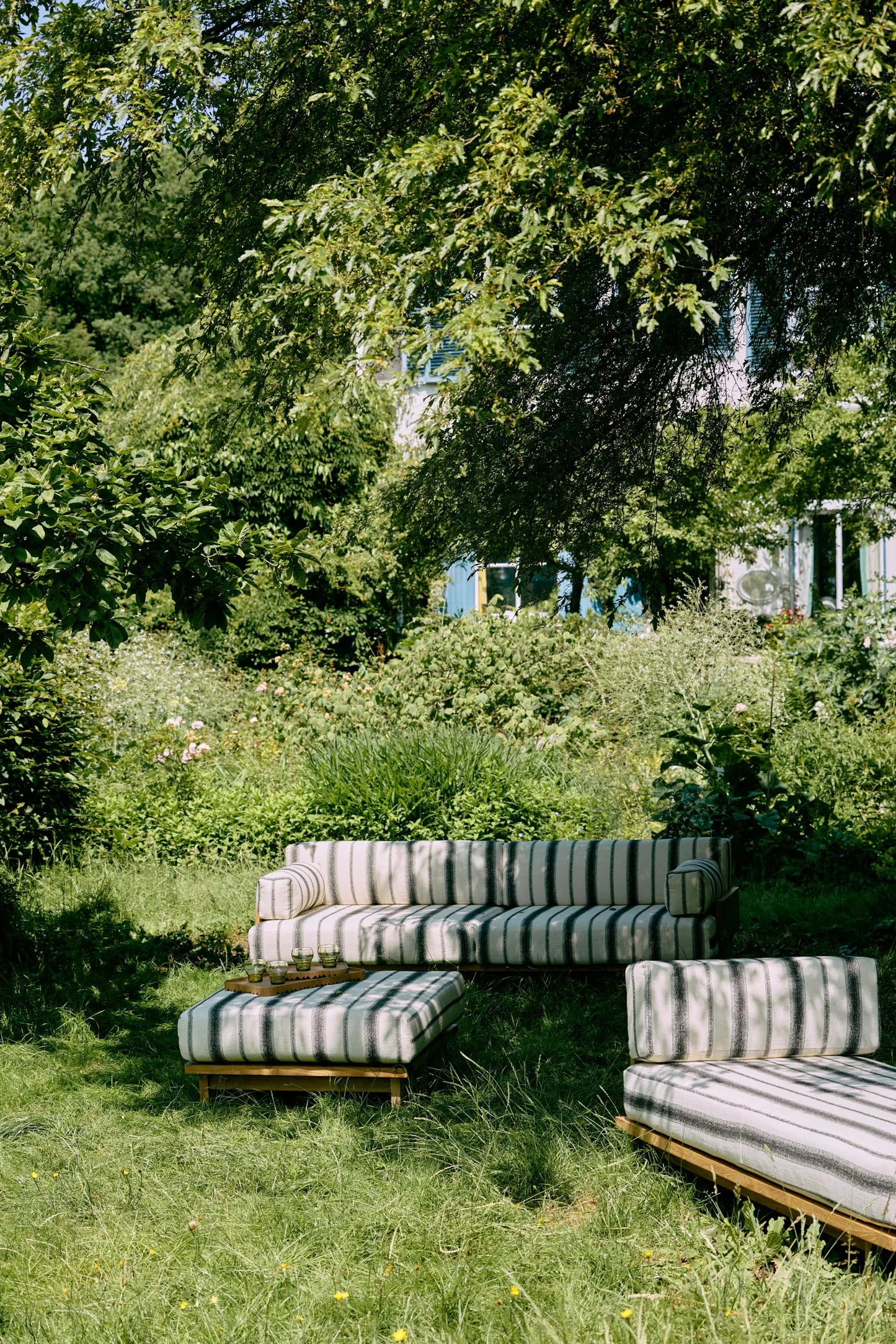 canapé outdoor en teck - Amsterdam Déco