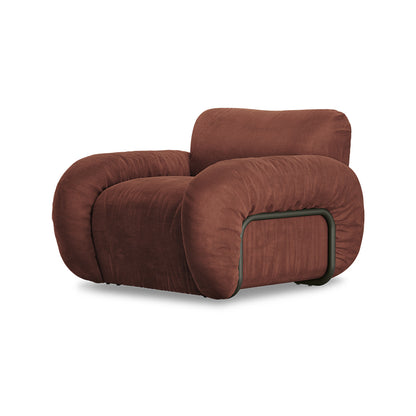 Fauteuil Arc Lounge - HK Living | Siège Design Courbes Sculptées