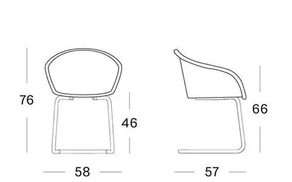 chaise Avril cantilever base Vincent Sheppard