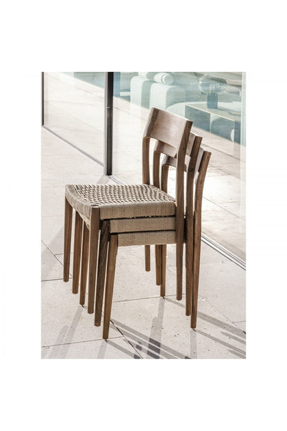 chaises in/outdoor Buco en teck recyclé Amsterdam Déco