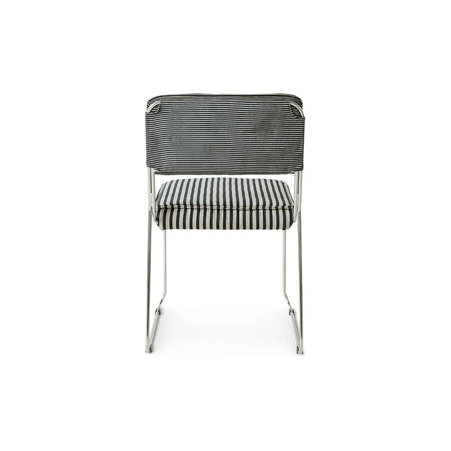chaise endless rayée monochrome (lot de 2) HK Living