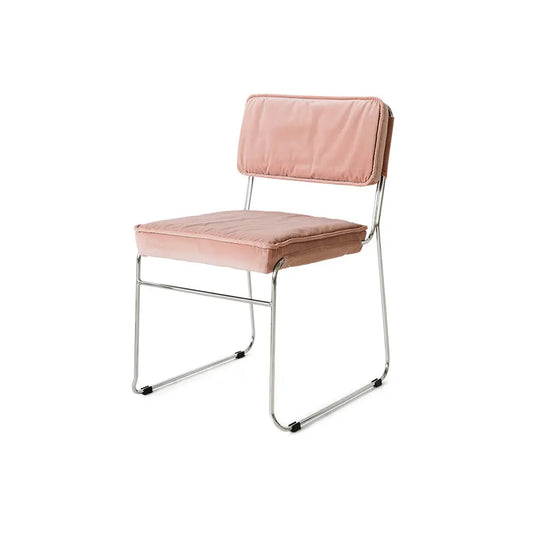 chaise endless velours rose ( (lot de 2) HK Living