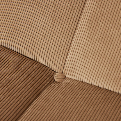 Lazy Lounge Bench Corduroy Rib Brown hk living hk living