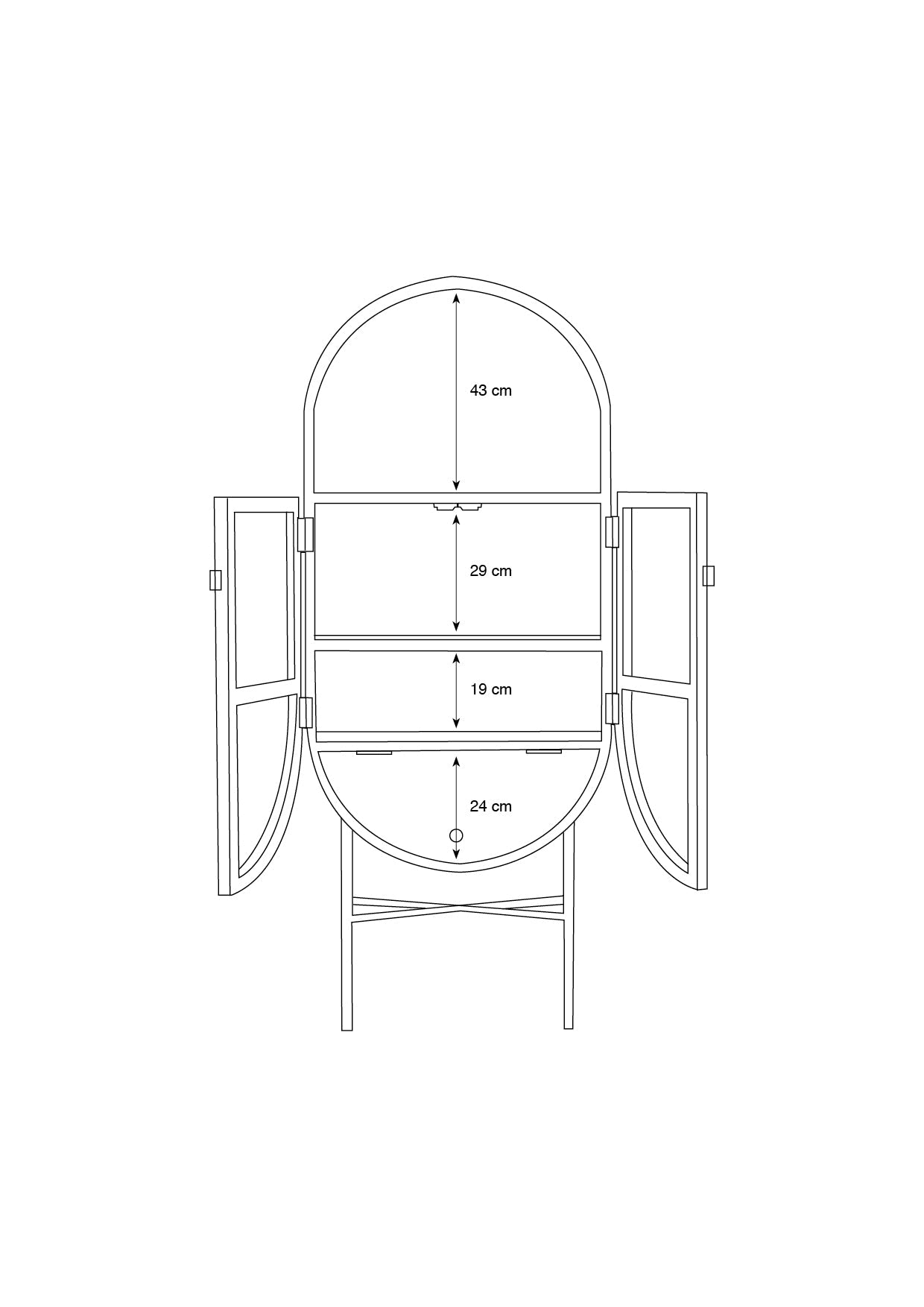 Armoire Ovale Rétro hk living HK Living