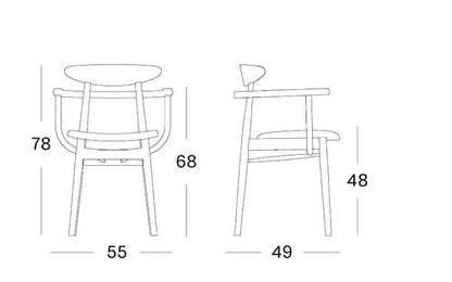 Chaise Teo avec accoudoirs vincent sheppard vincent sheppard