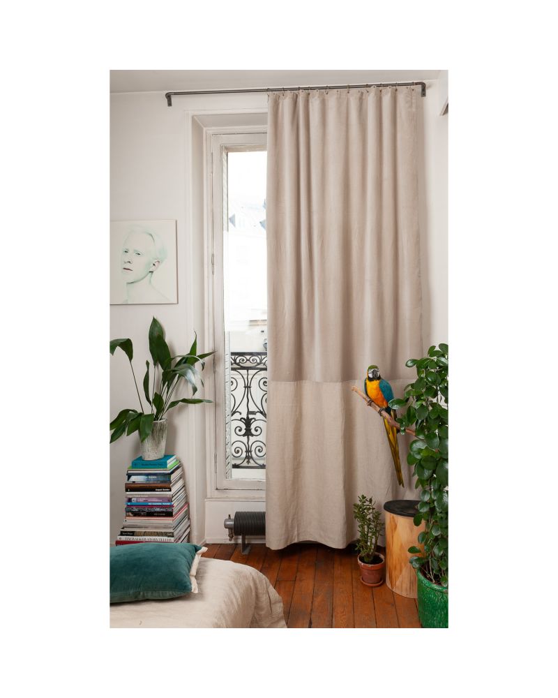 Rideaux Duo en Fil d'Indienne - Élégance Artisanale Amsterdam Déco