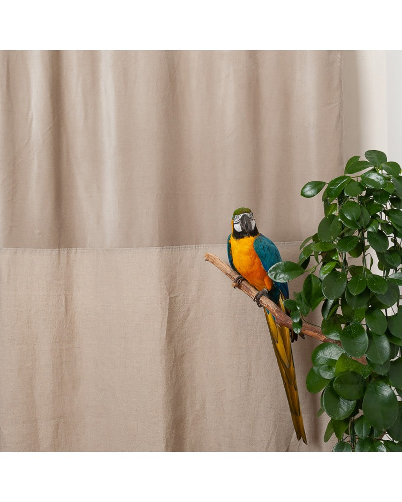 Rideaux Duo en Fil d'Indienne - Élégance Artisanale Amsterdam Déco