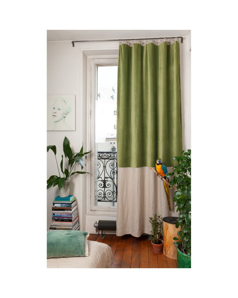 Rideaux Duo en Fil d'Indienne - Élégance Artisanale Amsterdam Déco