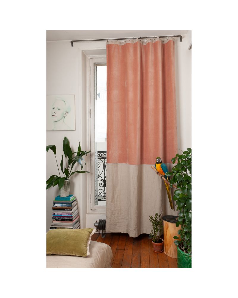 Rideaux Duo en Fil d'Indienne - Élégance Artisanale Amsterdam Déco