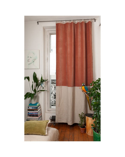 Rideaux Duo en Fil d'Indienne - Élégance Artisanale Amsterdam Déco