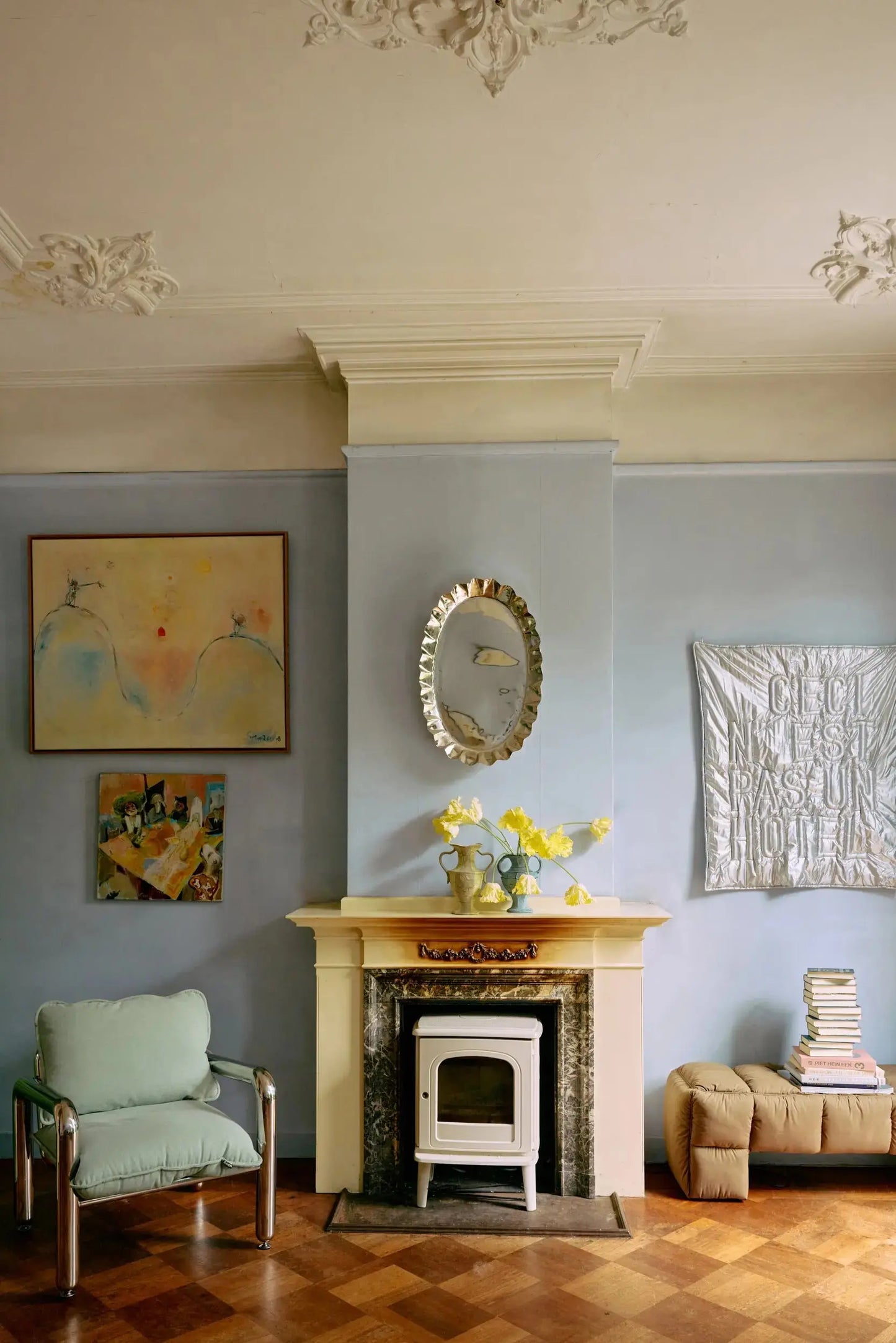 Chaise-Lounge-Chrome-Canvas-Mint-HK-Living