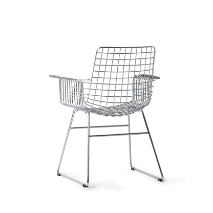 Chaise Metal Wire avec Accoudoirs - HK Living