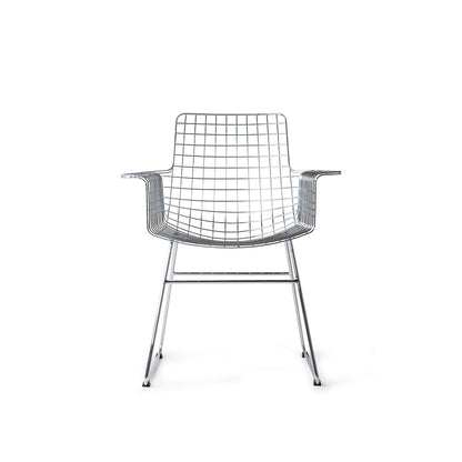Chaise Metal Wire avec Accoudoirs - HK Living