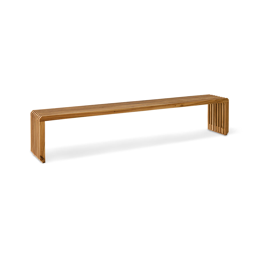 Banc Slatted en Teck 180x27cm - HK Living | Mobilier Scandinave