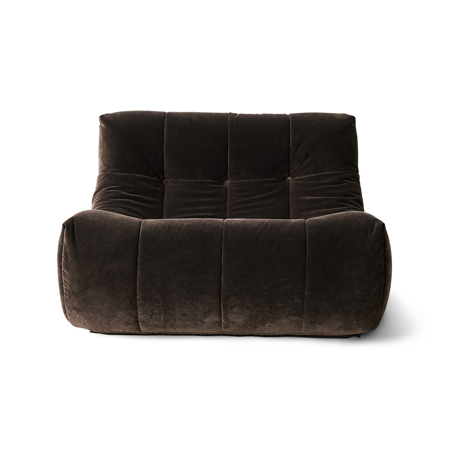 Lazy Lounge Chair Royal Velvet Espresso hk living hk living