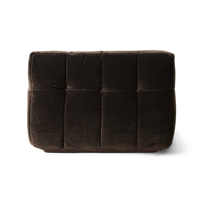 Lazy Lounge Chair Royal Velvet Espresso hk living hk living