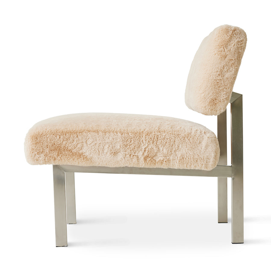 Fauteuil Fourrure Champagne hk living hk living