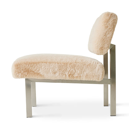Fauteuil Fourrure Champagne hk living hk living